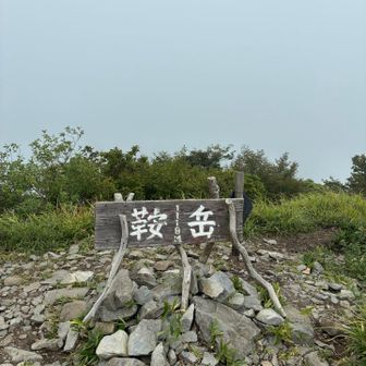 山頂は真っ白