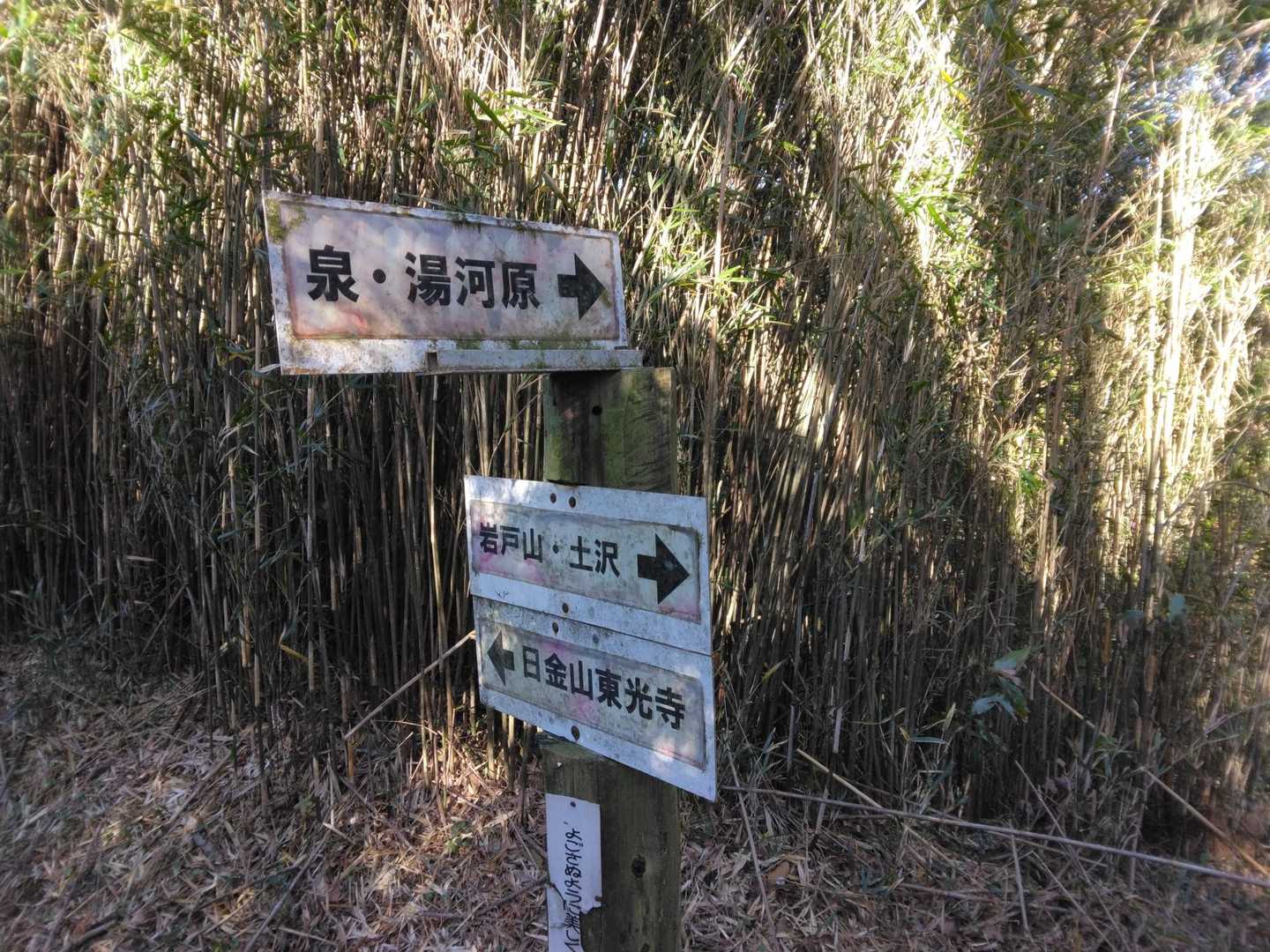 ここから下れば湯河原町だ