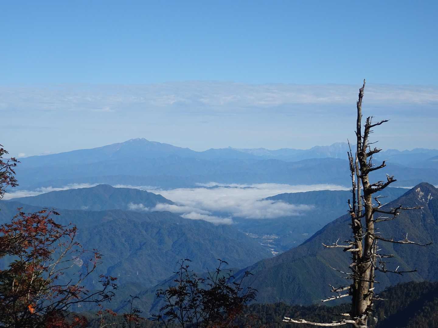 摺古木山-白ビソ山-安平路山 往復コースの写真
