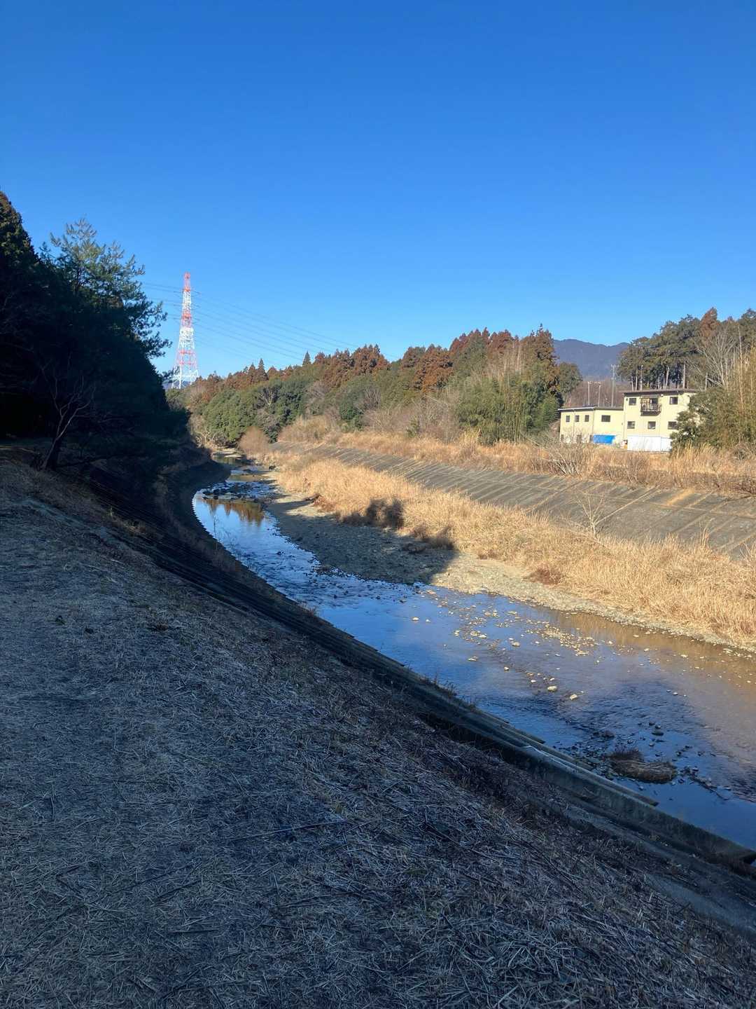 川を右手に観ながら歩いて行きました。