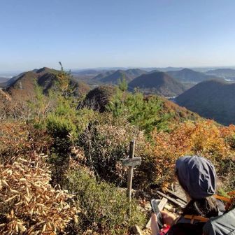 歩いてきた道を振り返る

うーん、見えん