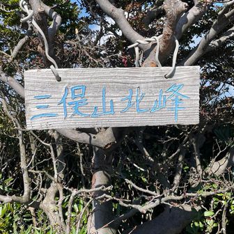 北峰。この辺りずっと険しい…