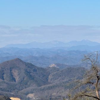 赤城のお山がうっすらと