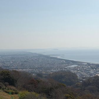 江の島方向の相模湾