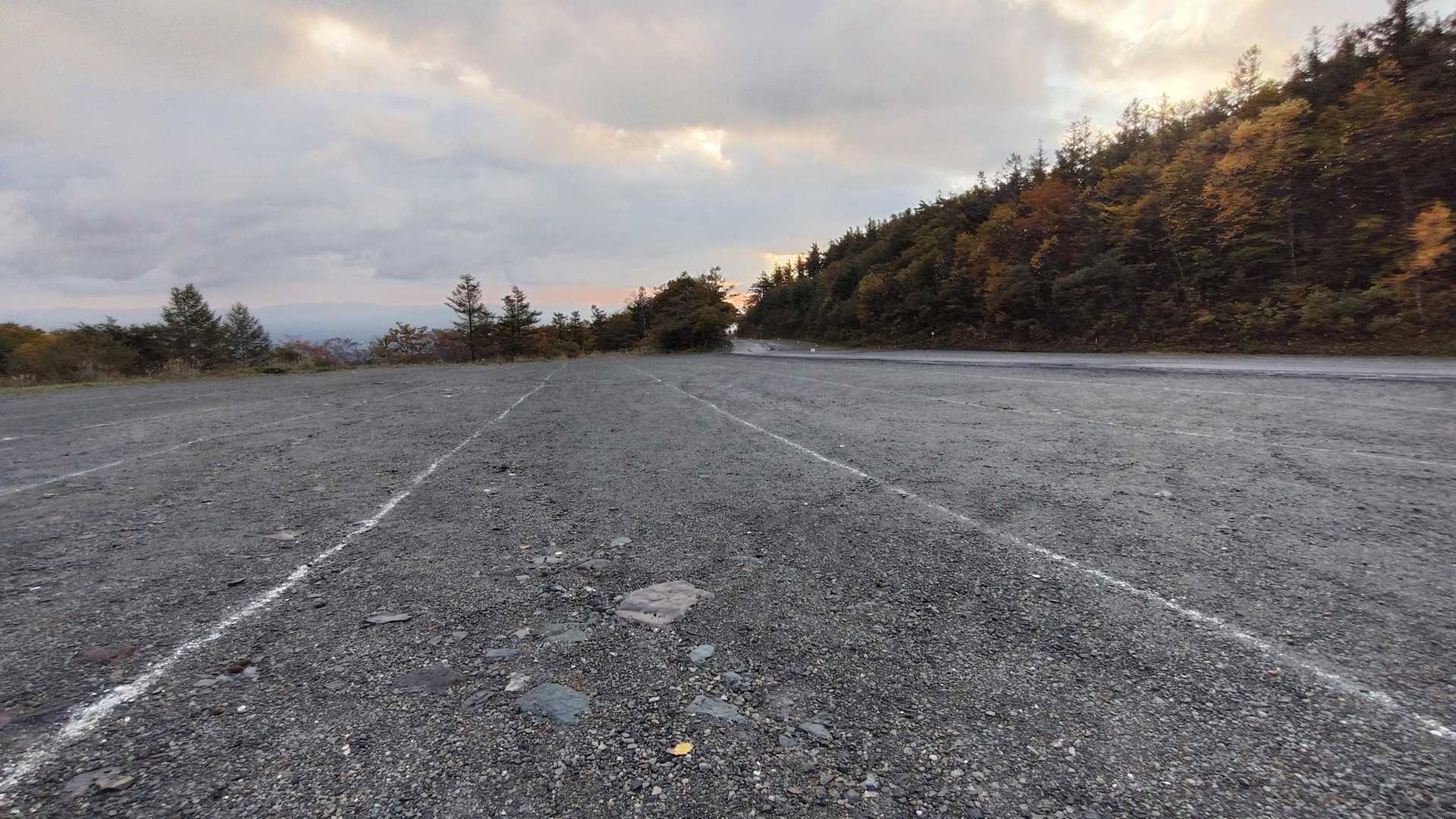 あだたら高原駐車場。平日は、無料です。