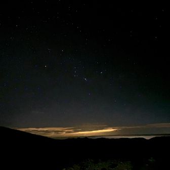 ⭐️がキレイ　快晴に期待して出発🚶‍♀️‍➡️