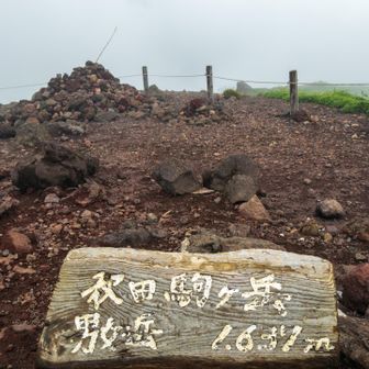 男女岳山頂
視界ナシ