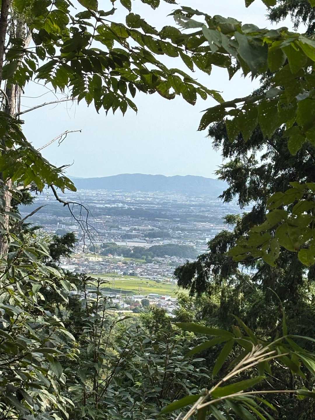 御所の町が見えます。