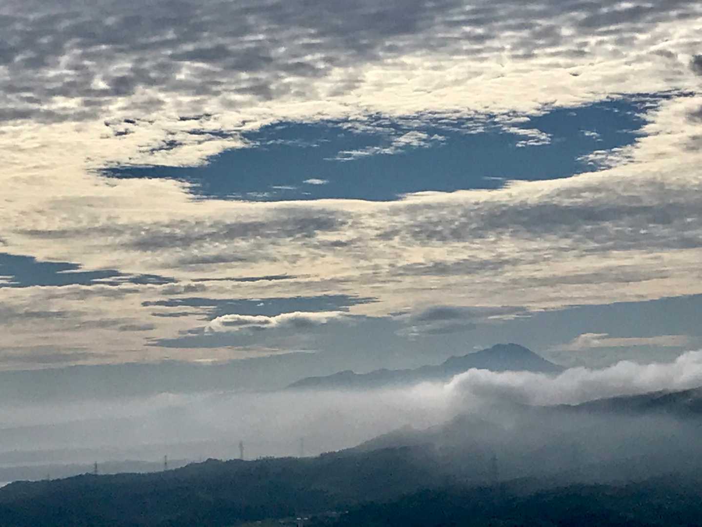おおっ！大山さんが雲の上。