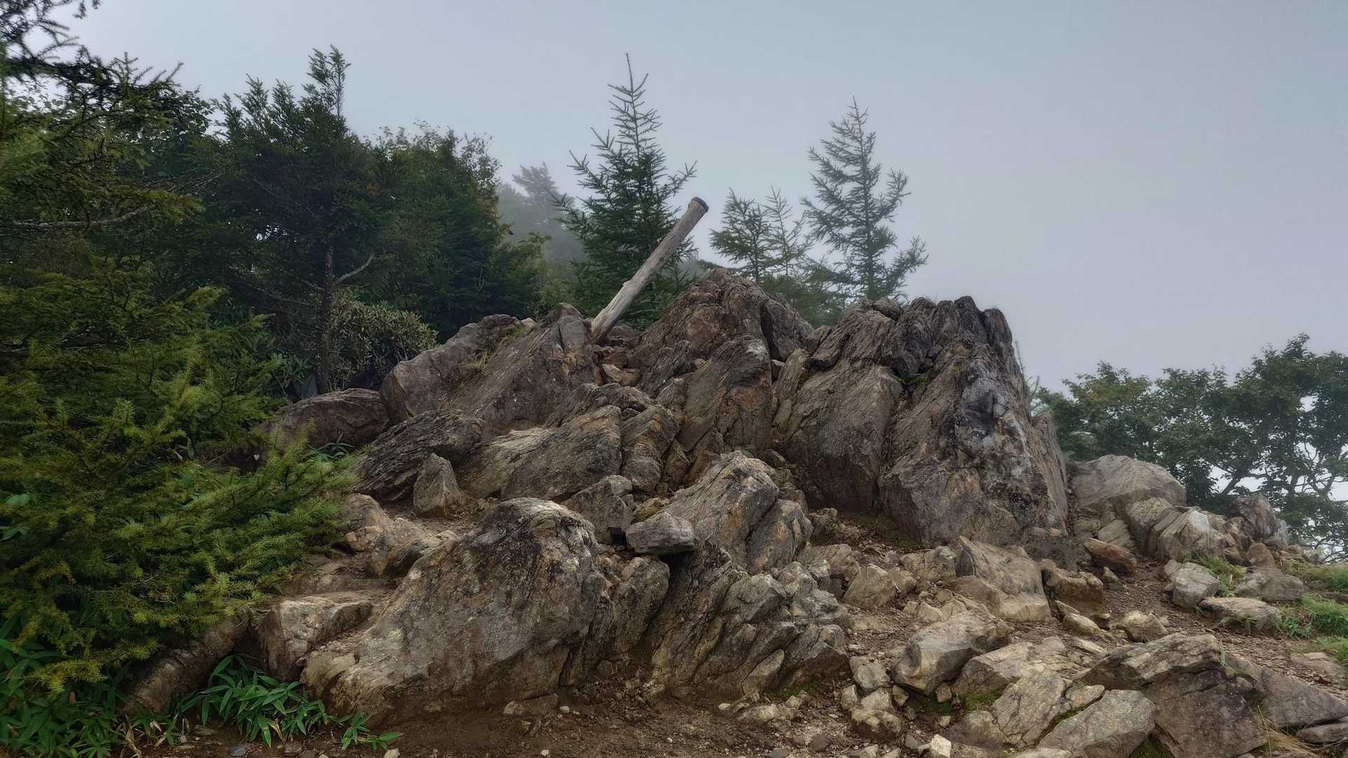 笠取山(1953m)山頂到着！

勿論、超真っ白け〜😶‍🌫️