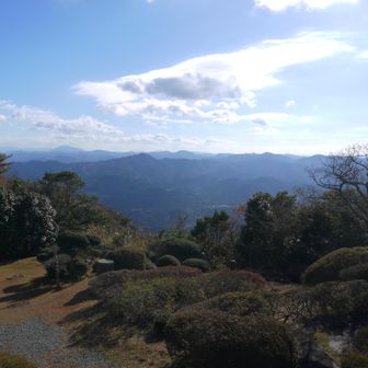 山口県北部の山たち。