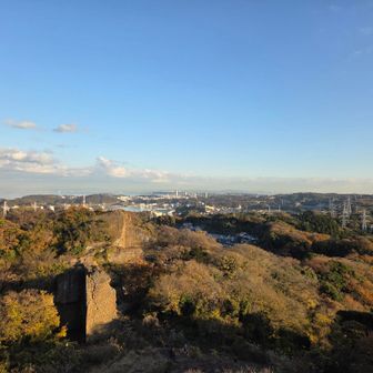 鷹取山山頂から横須賀市街方面