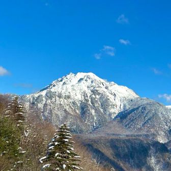 福地山から見る焼岳は最高にカッコよかった