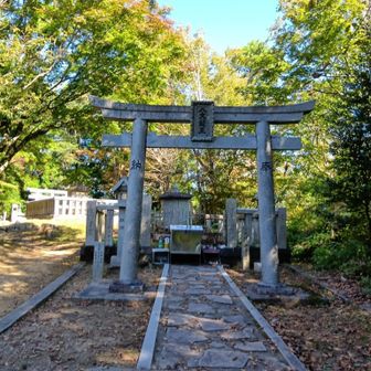 山頂の経塚。葛󠄀城二十八宿第九品『授学無学人記品』