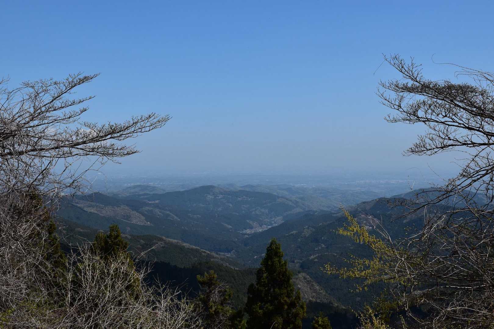 正丸駅-旧正丸峠-虚空蔵峠-二子山-七曲り峠-カバ岳-大野 縦走コースの写真
