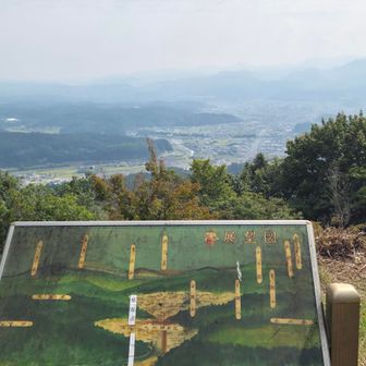 あずまやからの里の眺め
日田の町だろうか？