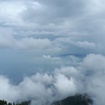 一瞬、香川の方まで見えたような