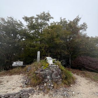 莇ヶ岳頂上に戻ってきました。雨が強くなってきそうな気配だったので、帰りも、正面ルートで下山しました。

そろそろ、紅葉の季節で、また晴れた時に期待ですね。

ありがとうございました。