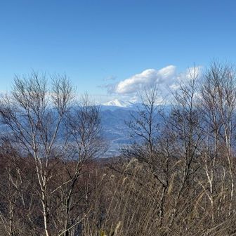 浅間山が真っ白