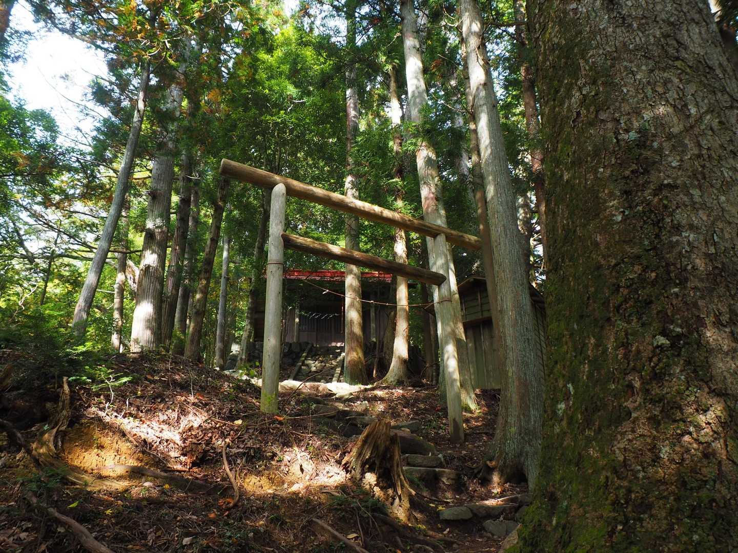 『浅間神社』
社殿は江戸中期の建築、現在はダム工事で取り払われた鎧塚の愛宕神、稲荷神、天狗様も合祀している。