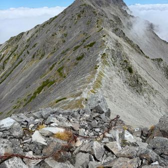 中岳から一旦下ります