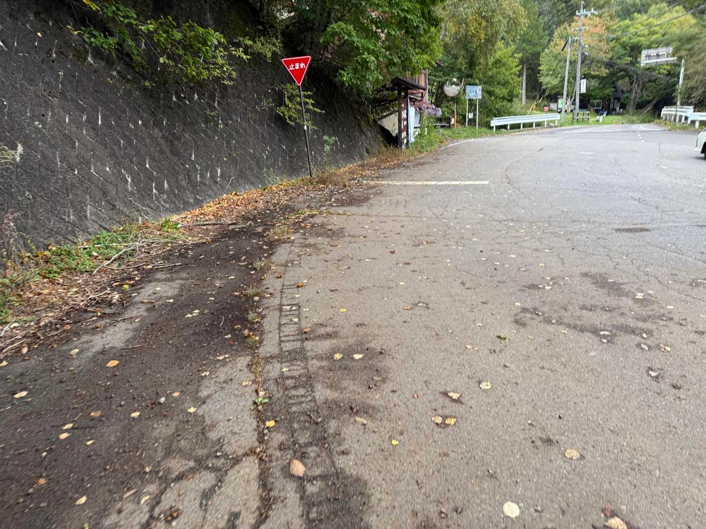 駐車場🅿️までロード歩き
途中で雨がバシャバシャ☔