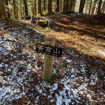 笹倉山到着
