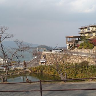 庵治観光ホテルの駐車場から取り付きます👍