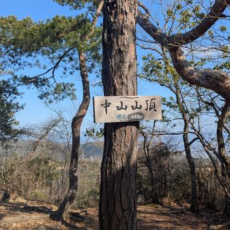 中山山頂到着🤗
山頂プレートが変わってた
