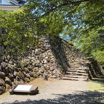 天守西側には階段