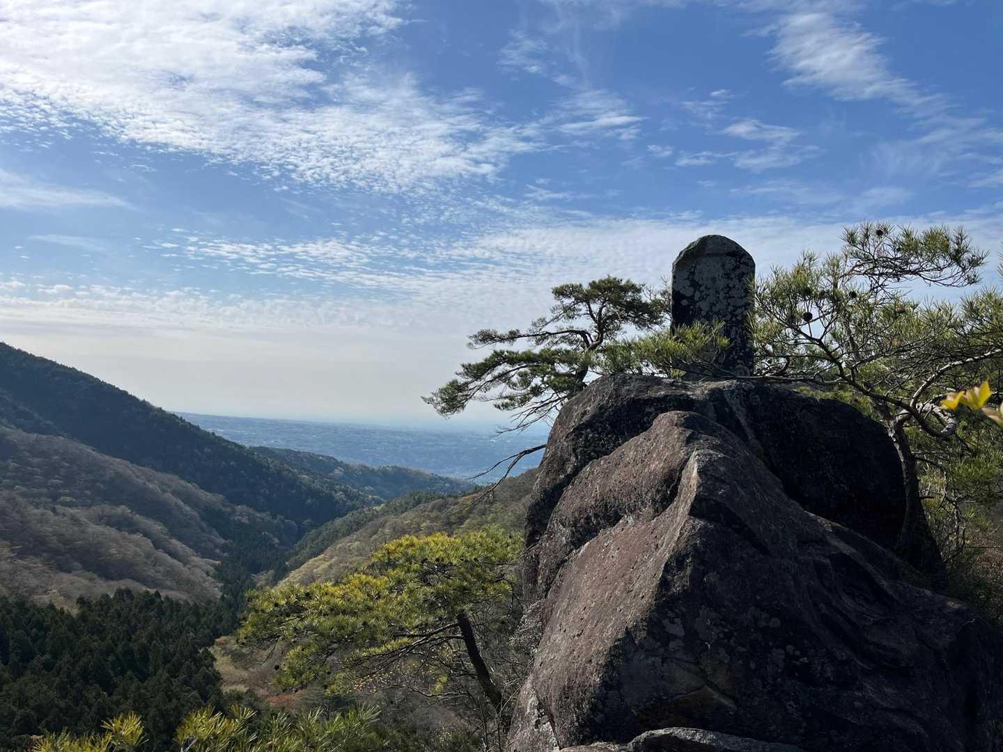 屏風岩の上