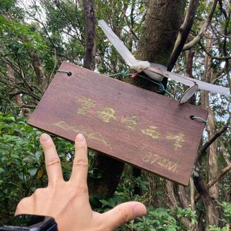 雲母西峰登頂山　景色なし