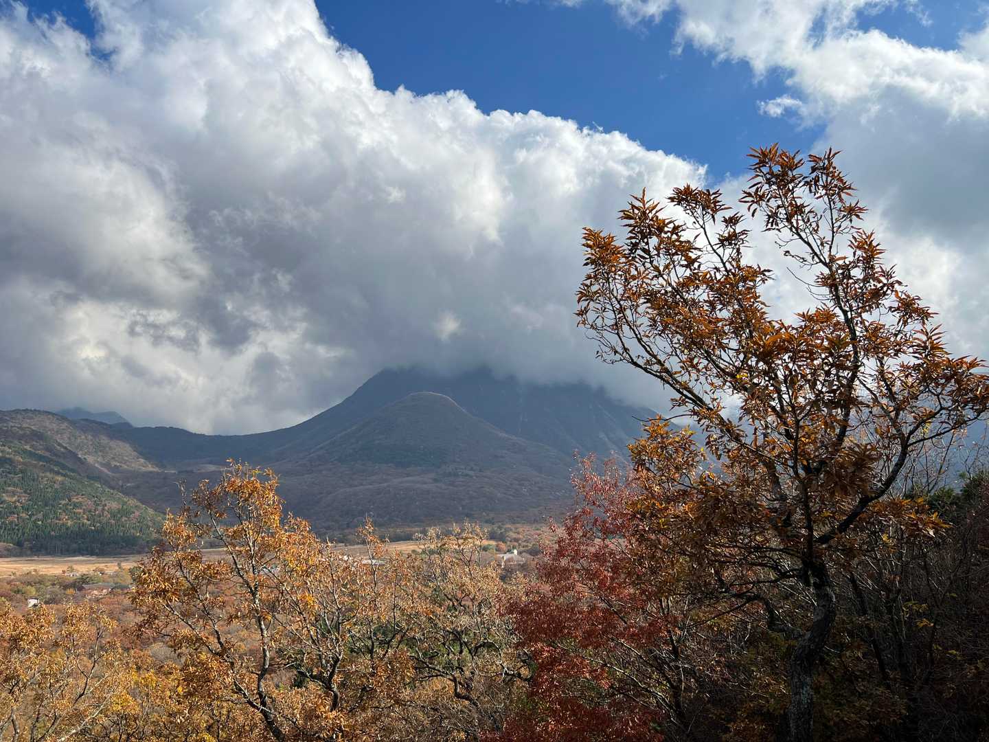 三俣山は雲の中