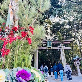 大神神社二の鳥居⛩️
参拝される方多かったです😳