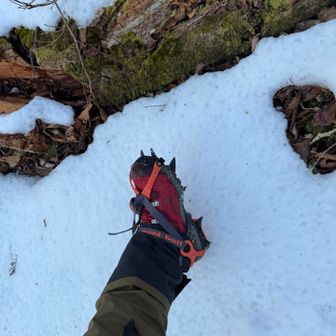 3シーズン靴に10本爪