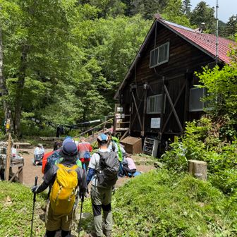 幌尻山荘に戻ってきましたー