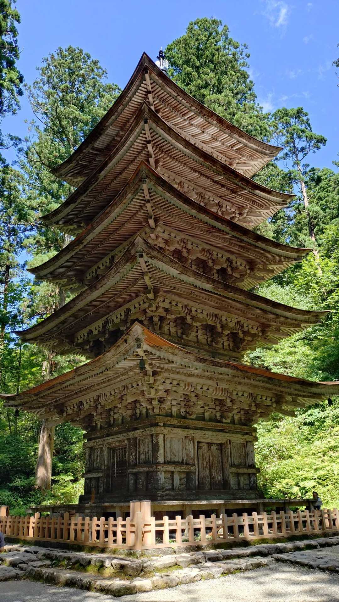 羽黒山登山口-羽黒山 五重塔-休憩所-出羽三山神社 往復コースの写真
