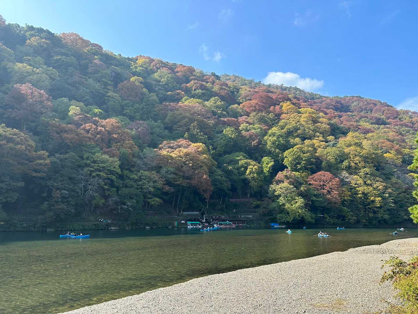 阪急嵐山駅-渡月橋-小倉山-六丁峠-トロッコ保津峡駅-保津 縦走コースの写真