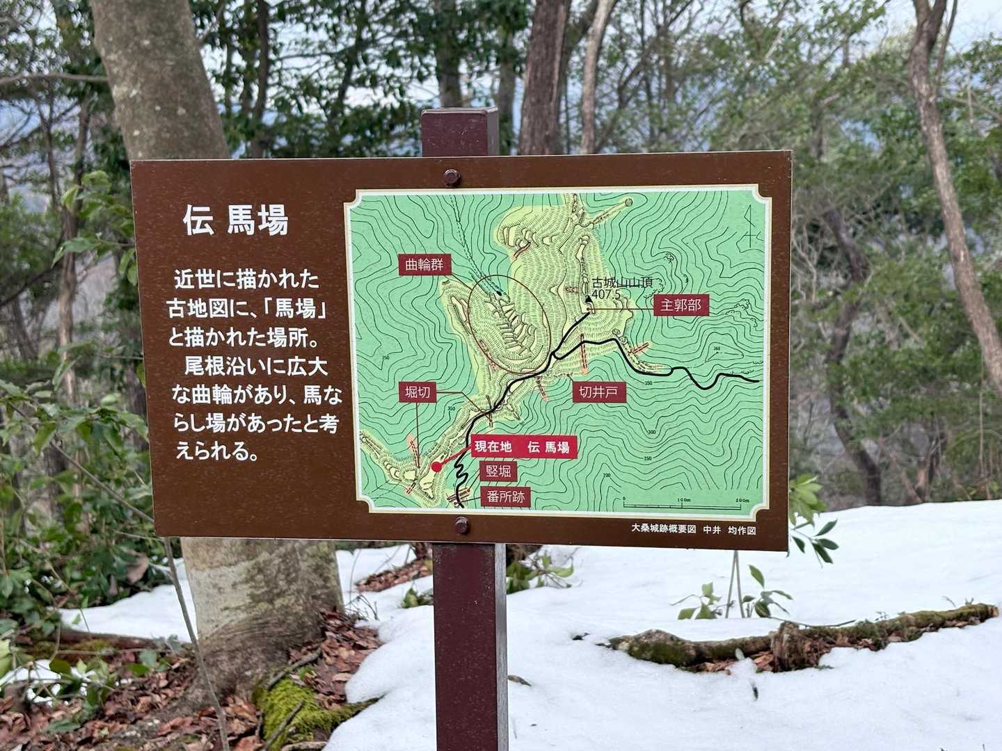 古城山登山口-古城山-はじかみ林道登山口 周回コースの写真