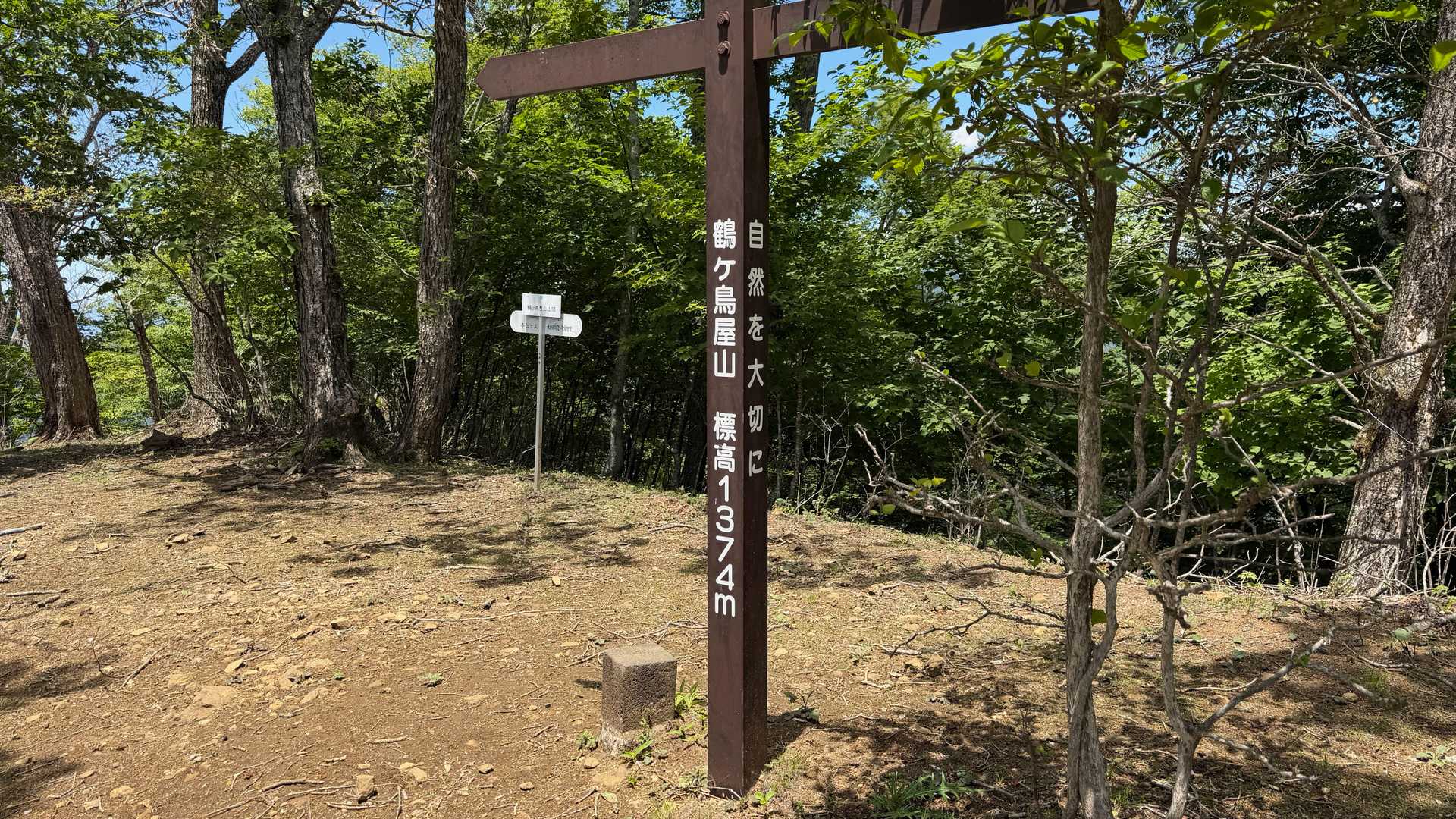 鶴ヶ鳥屋山，着いた〜(^_^)v