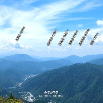 樹林帯を抜けカヤトの丘に出ると
木曾の山々どーん