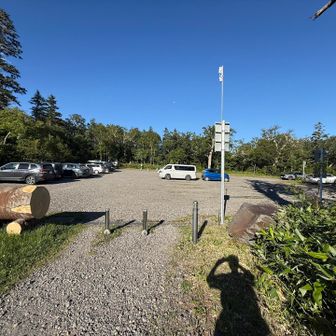 広い清岳荘駐車場