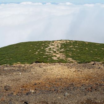 名号峰への道。