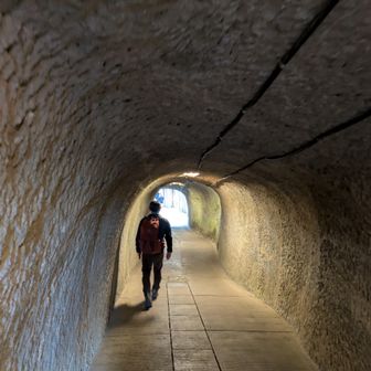 このトンネル通過で軌跡が飛びました〰️