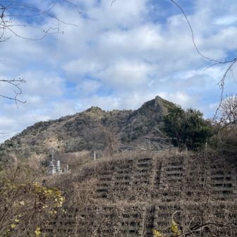 伊予ヶ岳、山容は下山後のこの角度だけ、残念！