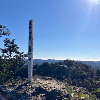 山頂330m

八良塚への直進ルートは、山頂直下のハシゴ1つとロープ場を降りてすぐの崖を囲むロープの切れ目から、下を覗くと岩場とロープが見えるので、そこを下降すると登山道に合流します