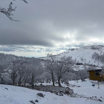 山頂の方は…👀
まだ青空ではない…