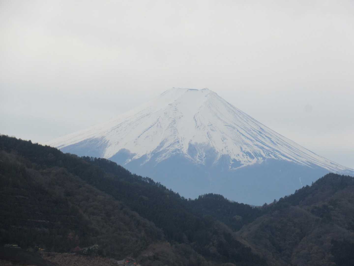 上真木バス停-大神社-お伊勢山-花咲山登山口-花咲山-叉平 縦走コースの写真