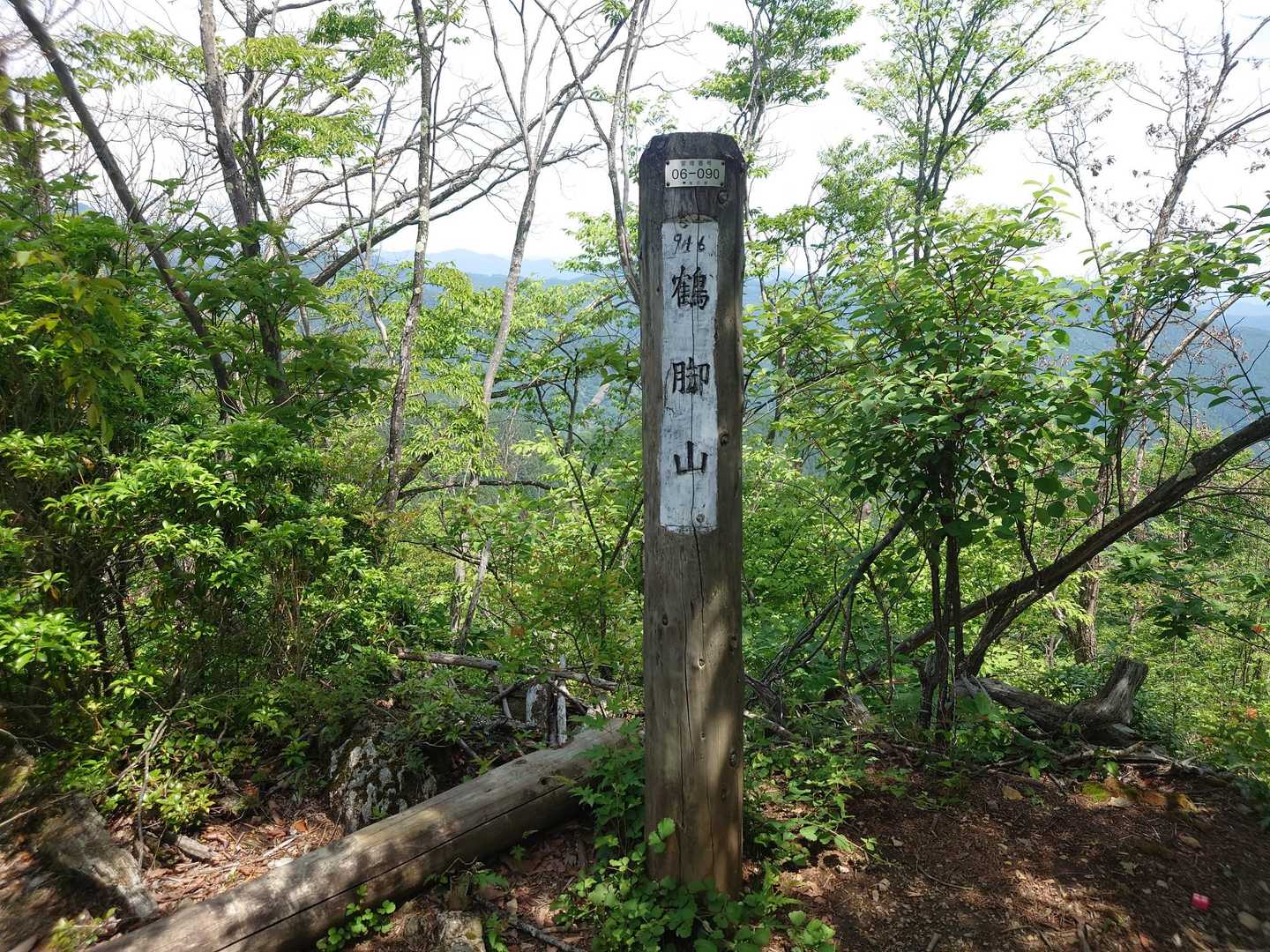 鶴脚山とうちゃこです
こちらも山頂はコンパクト