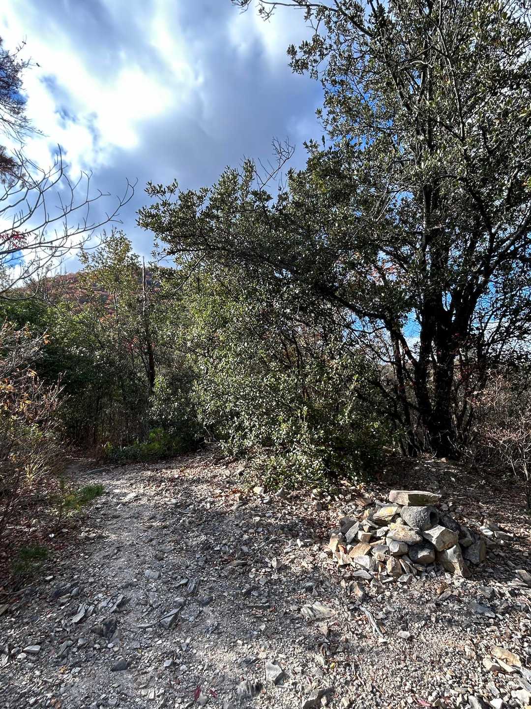 火上山登山口-火上山-出釈迦寺奥の院-我拝師山-大坂峠-筆 縦走コースの写真